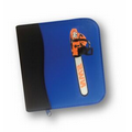 Leatherette Zipper 12 CD Case - Hi-Tek Color